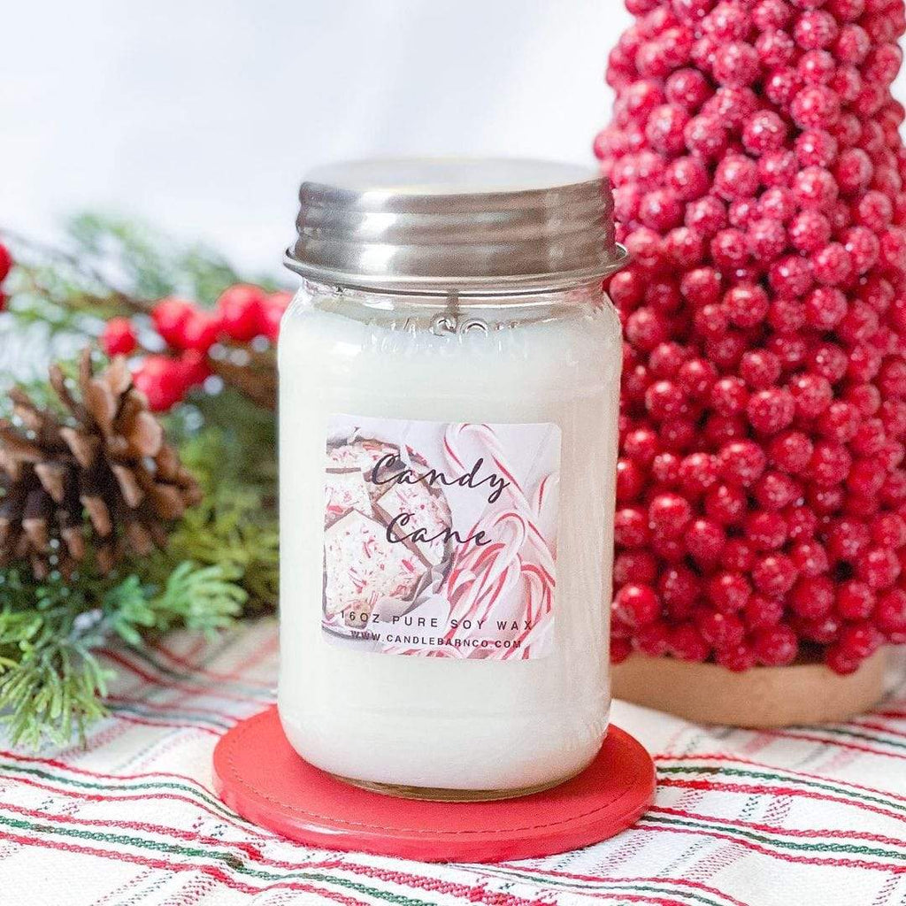 Heart & Soul Btq Candles Candy Cane 4oz. Soy Candle